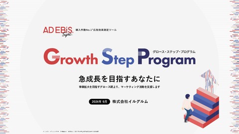 広告効果測定ツール「アドエビス」Growth Step Program