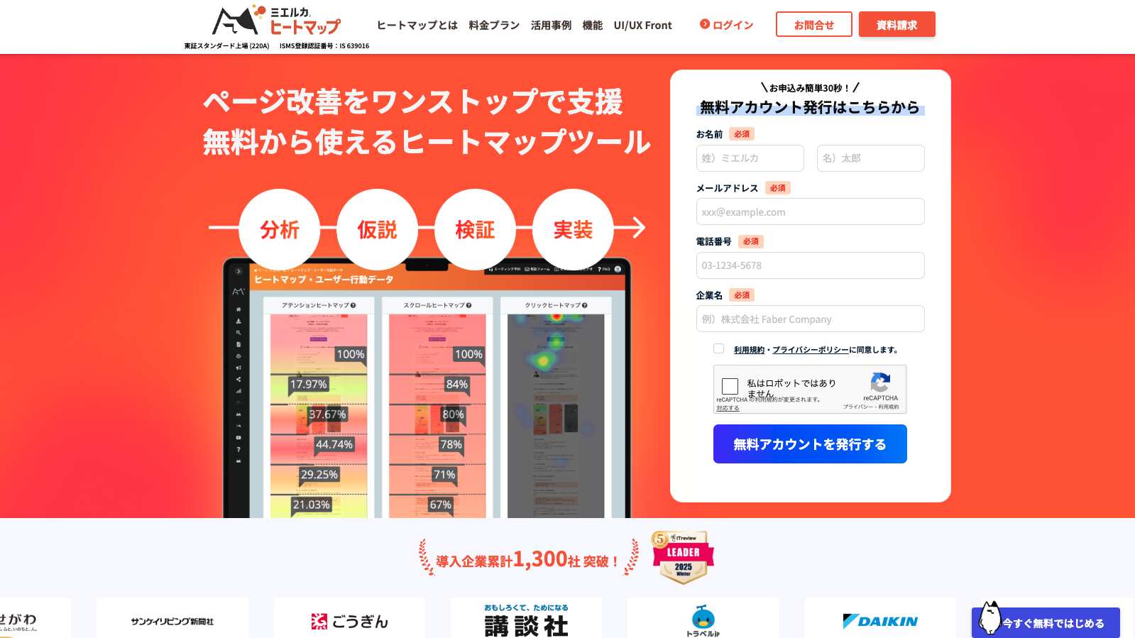 ミエルカヒートマップ